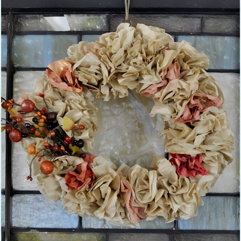 Easy DIY Coffee Filter Wreath Tutorial