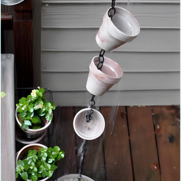 How To DIY Rain Chain With Terra Cotta Pots! (1)
