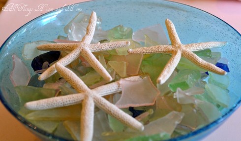 About Homemade Sea Glass Wreath 
