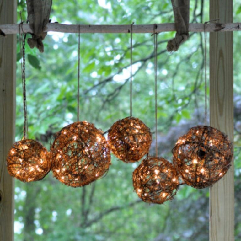 How to DIY Outdoor Chandelier