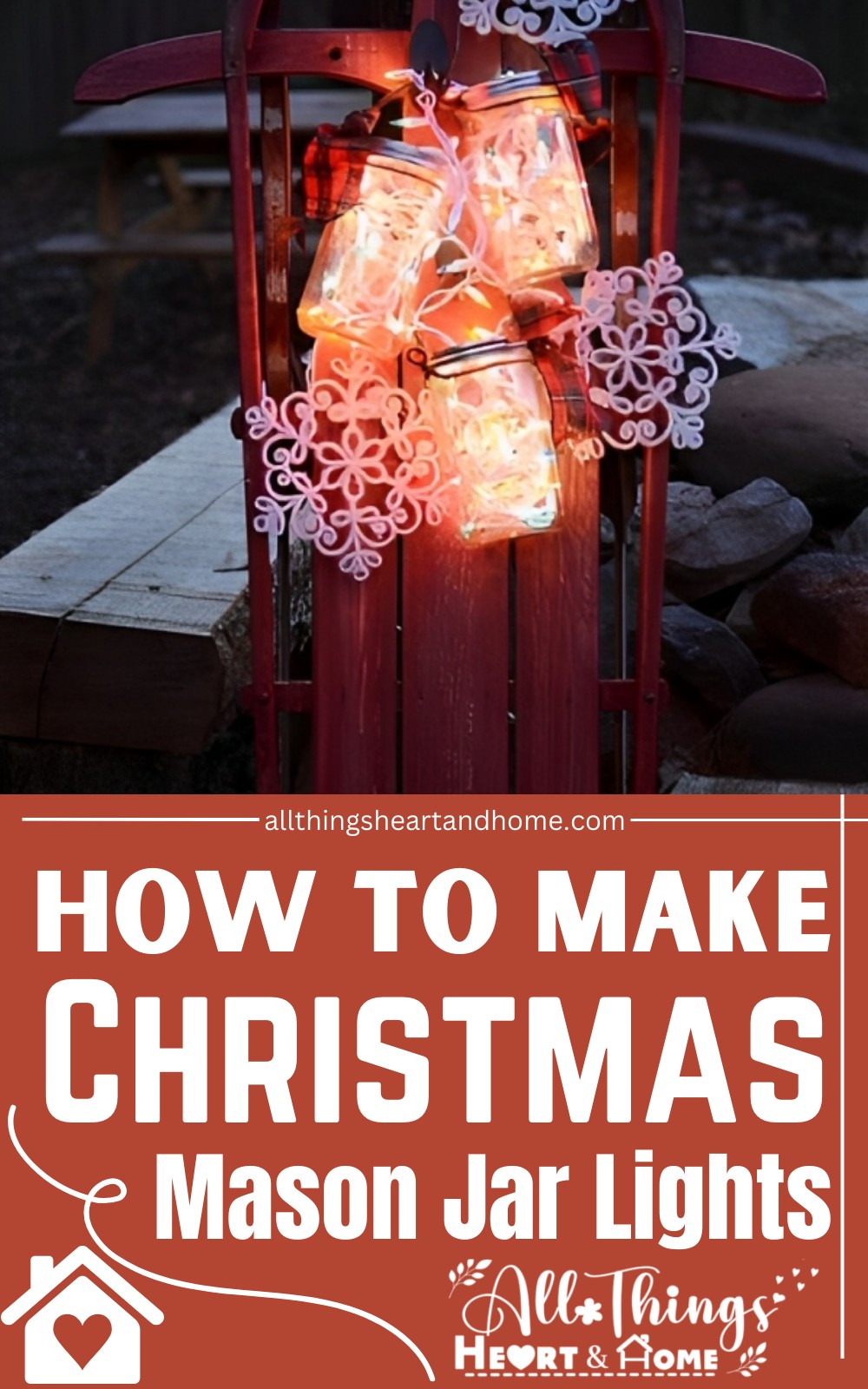 How to Make Christmas Mason Jar Lights