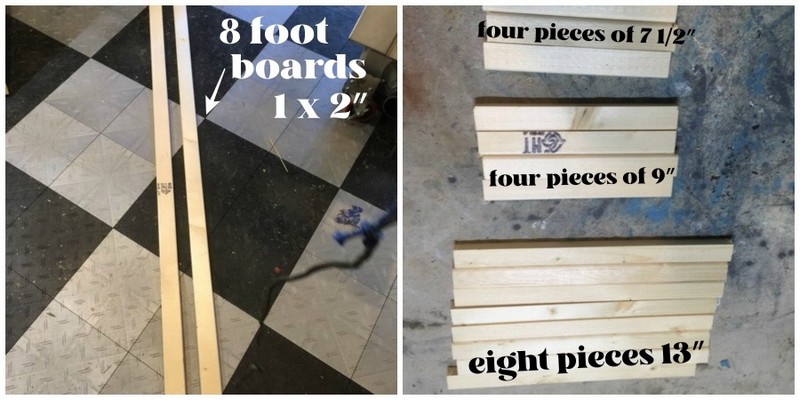 Step 2 for DIY Wood Lanterns For Outdoor: Cut the Lumber Boards