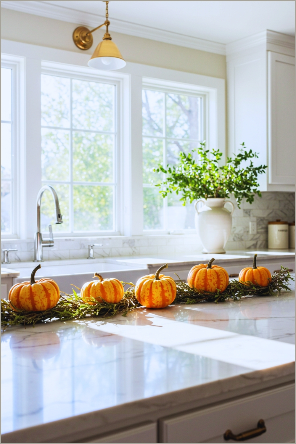 Bright Modern Kitchen With Large Windows Bringing In Sunlight