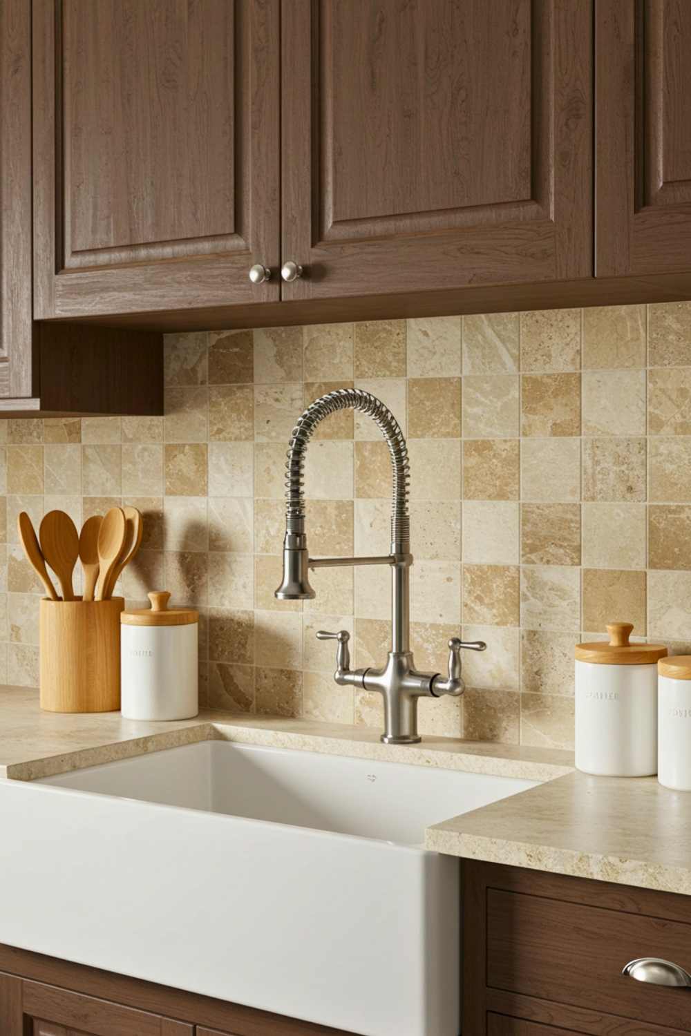 Geometric Mosaic Backsplash Wall With Irregular Rectangles In Green Teal