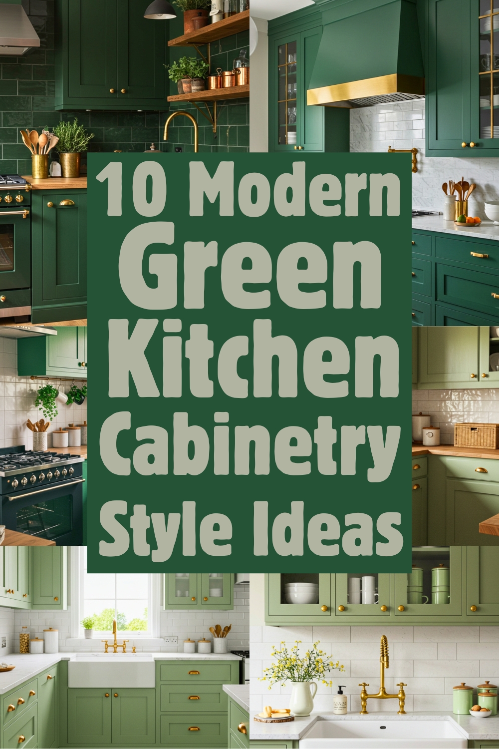 Green Kitchen Cabinet