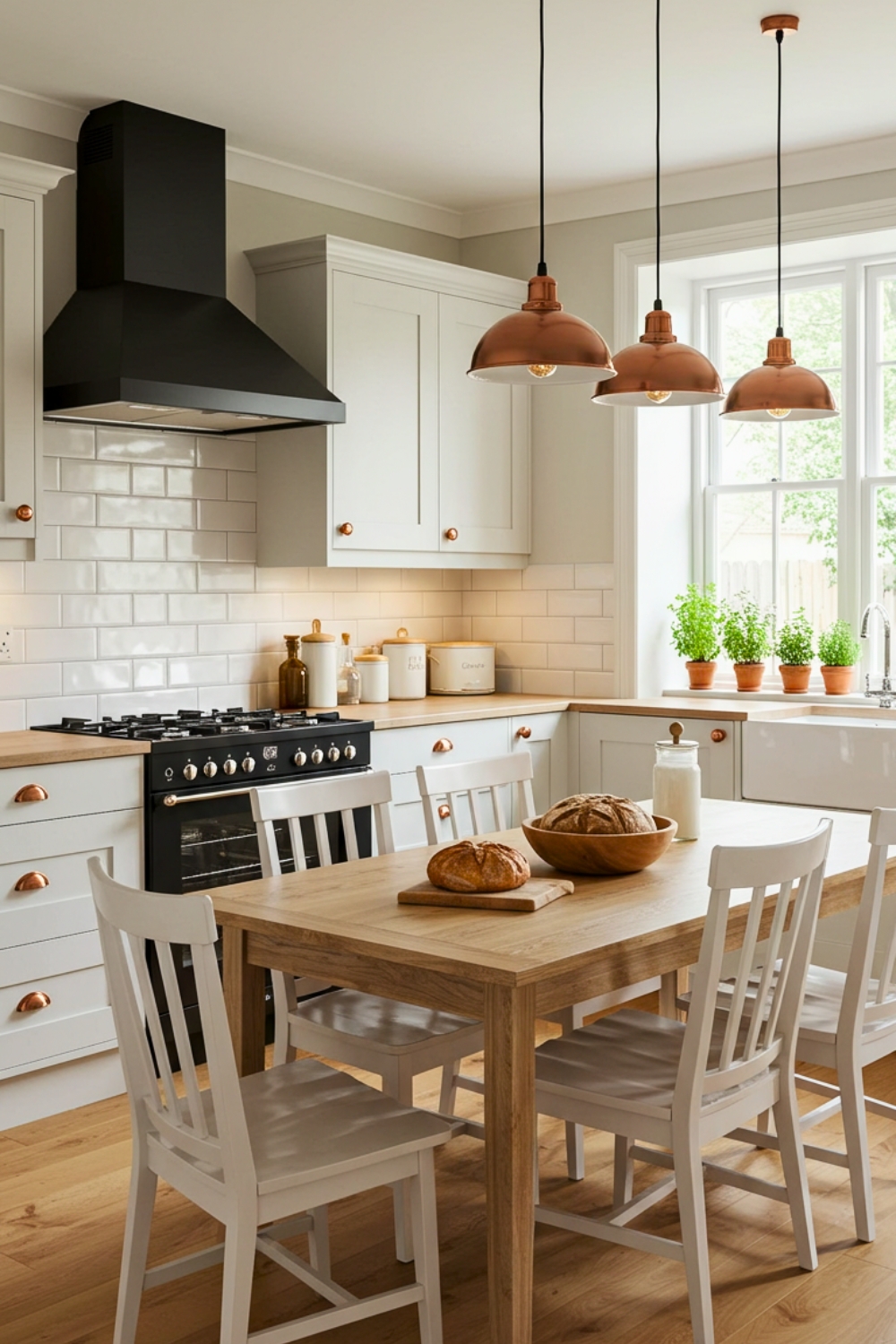 Prompt Cozy Inviting Kitchen With A Warm Traditional Modern Blend