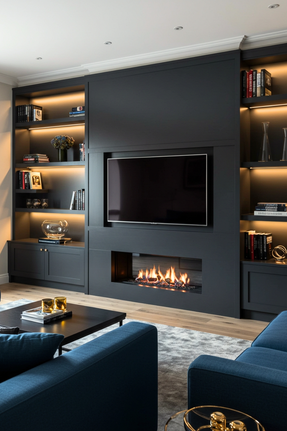 Sleek Modern Living Room With Sophisticated Design 