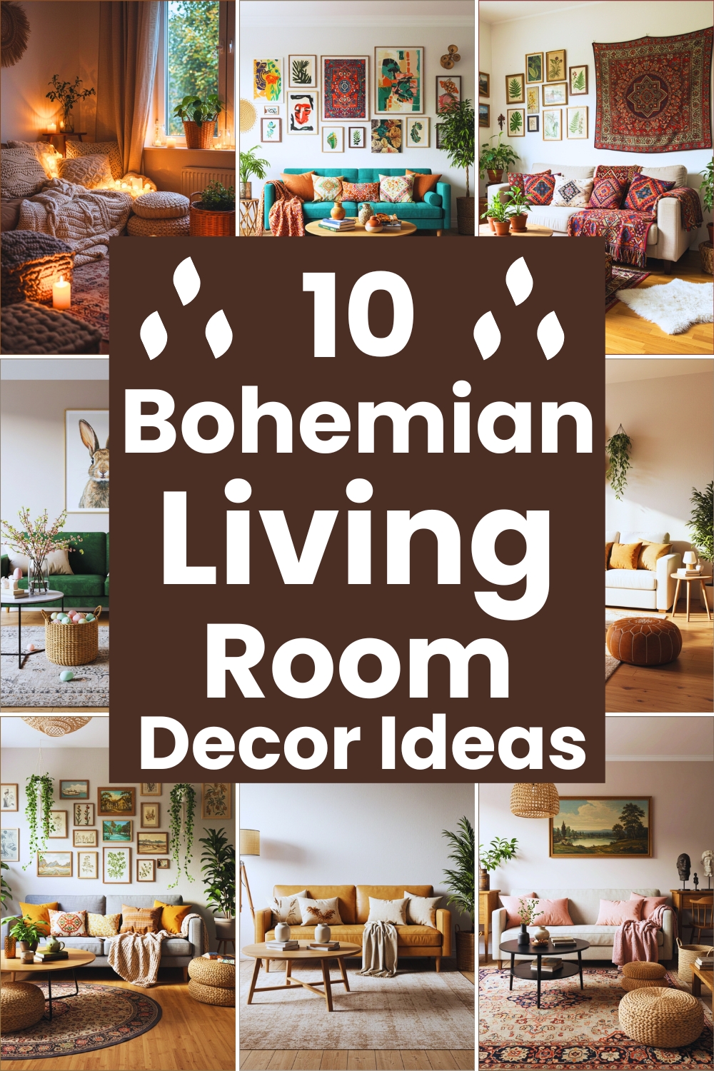 10 Bohemian Living Room Decor Ideas