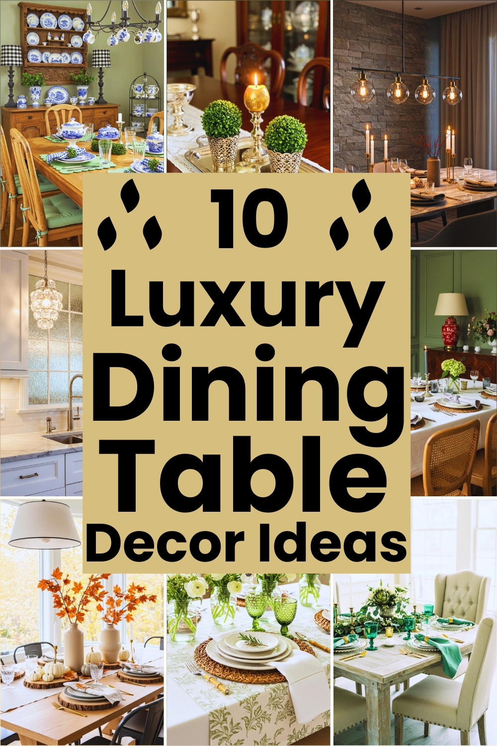 Luxury dining table