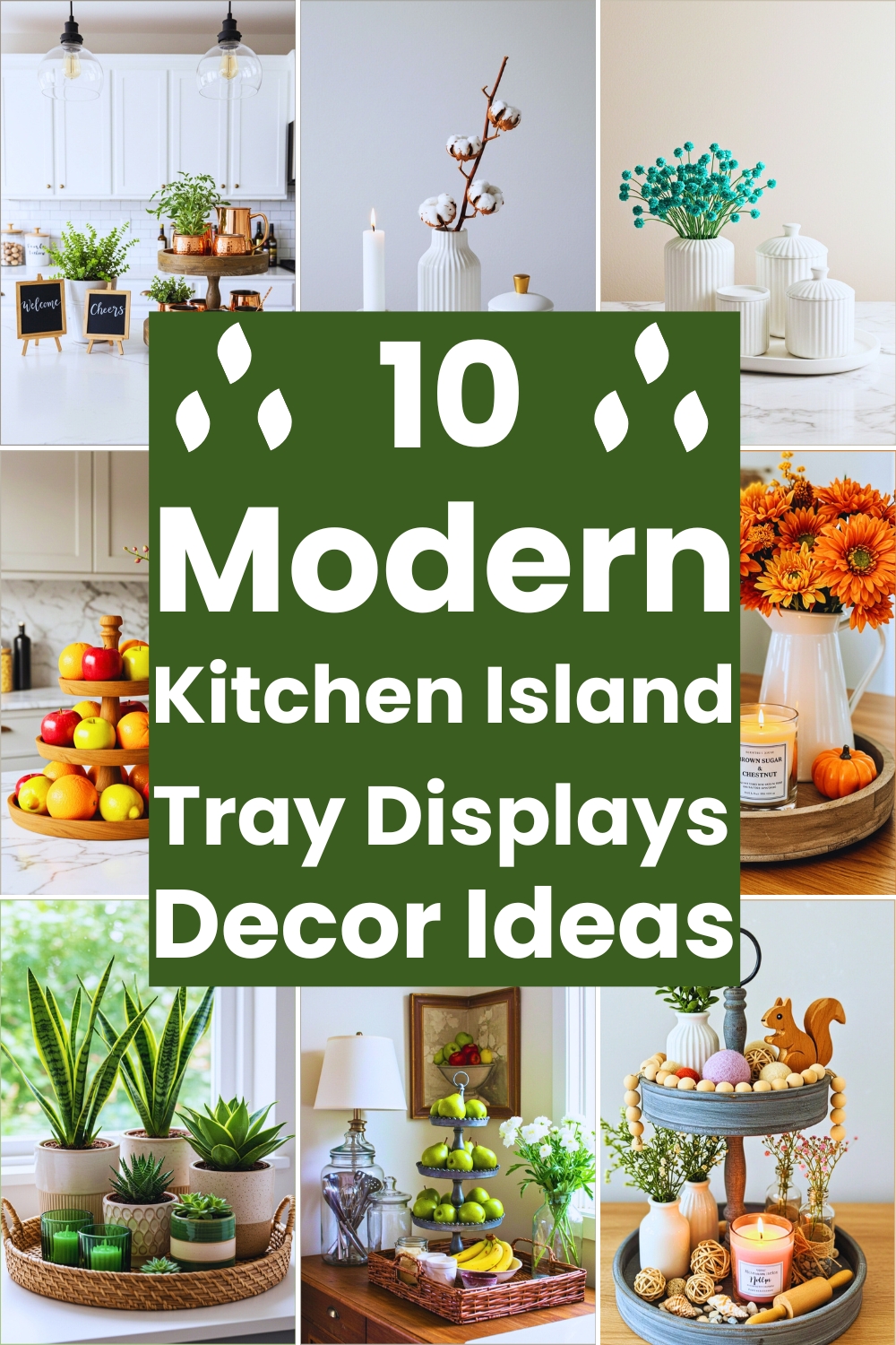 Kitchen Island Tray Displays