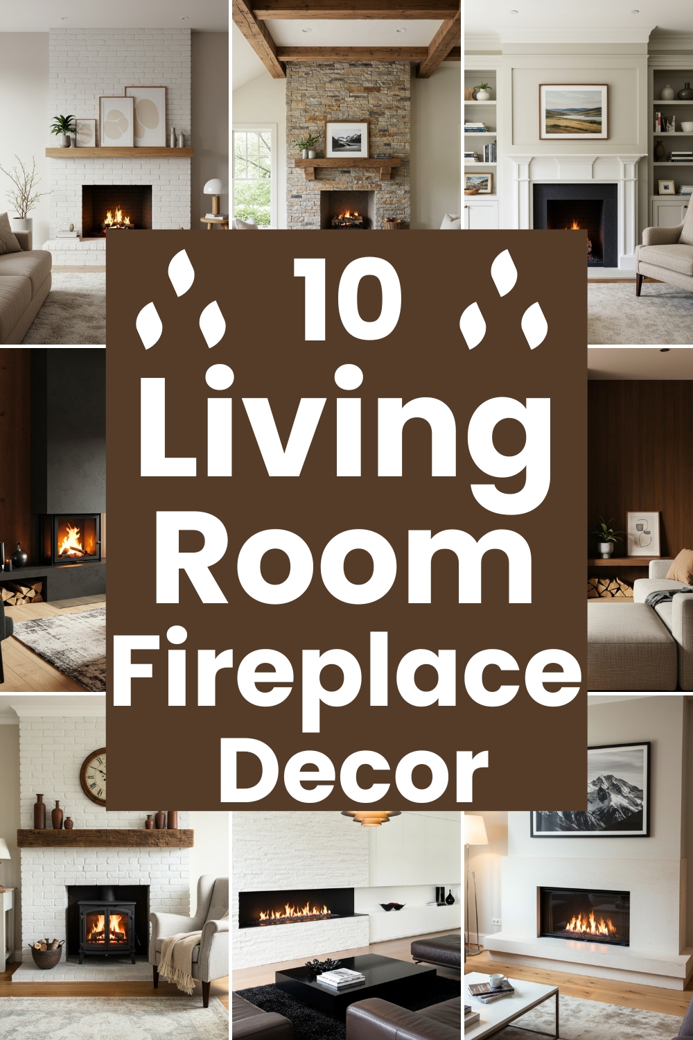 10 Living Room Fireplace Decor Ideas