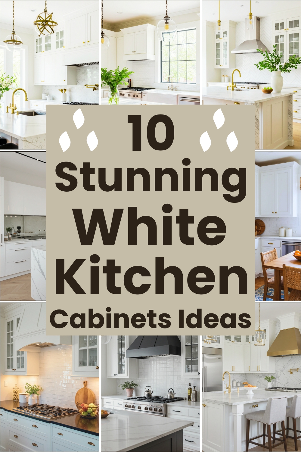 10 Stunning White Kitchen Cabinets Decor Ideas