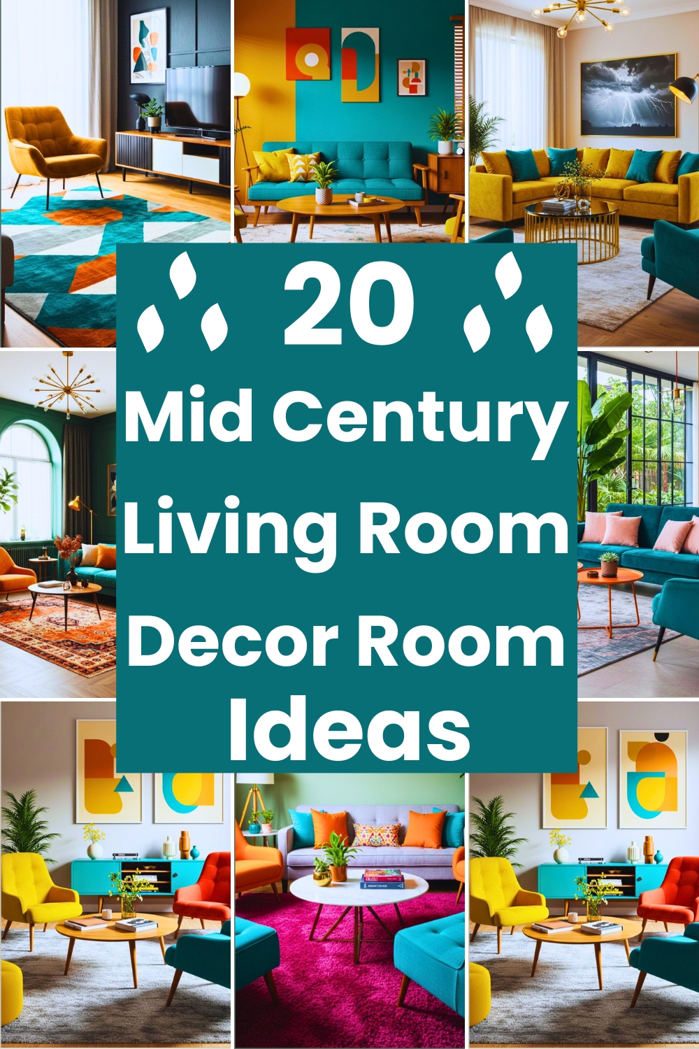 20 Mid Century Living Room Decor Ideas