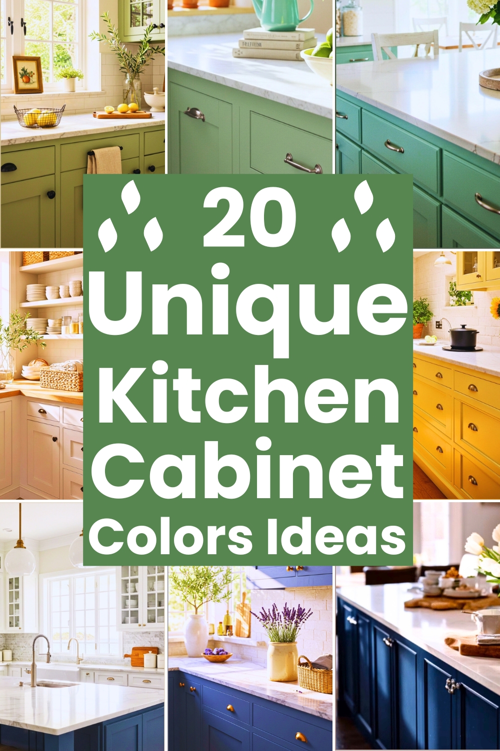 20 Unique Kitchen Cabinet Colors Ideas