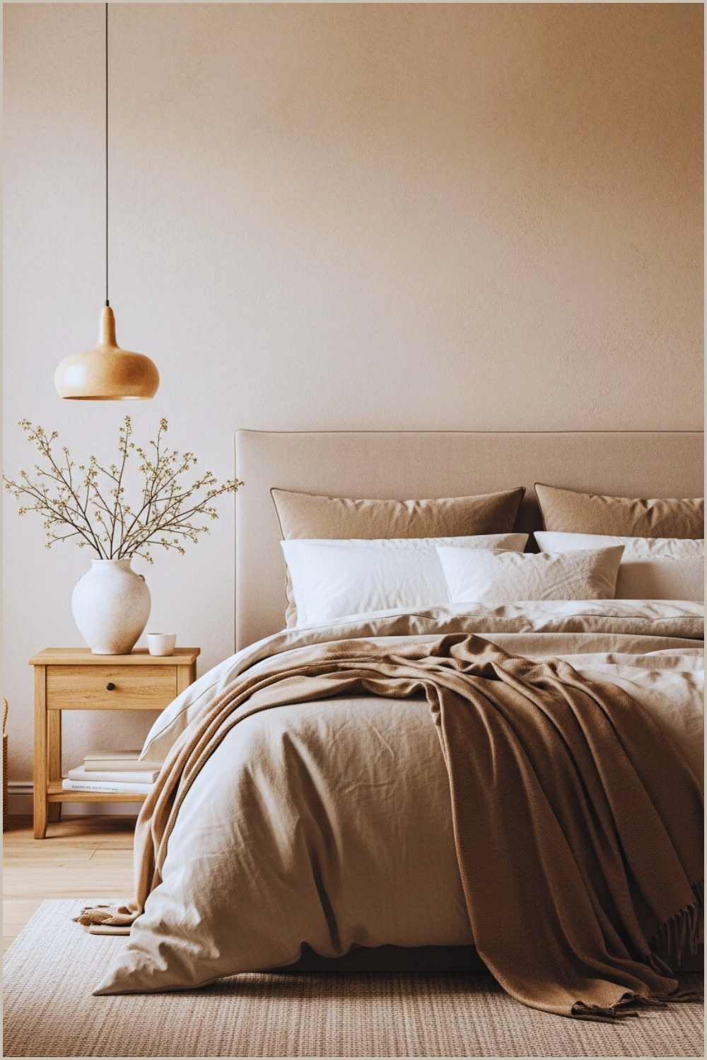 Bedroom Design Highlights The Beauty Of Simplicity With A Warm