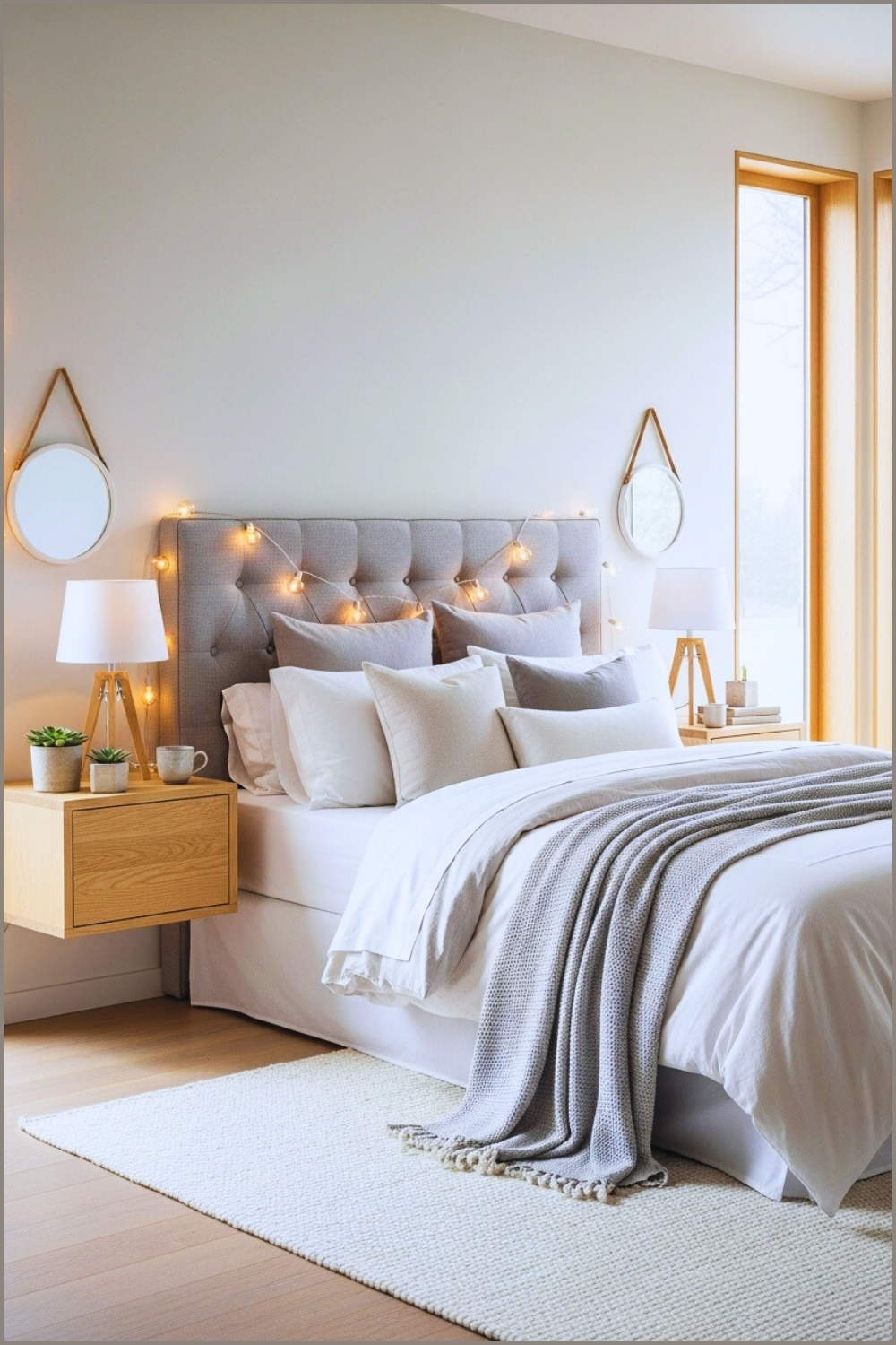 Bedroom Is A Perfect Mix Of Modern Simplicity And Cozy Charm