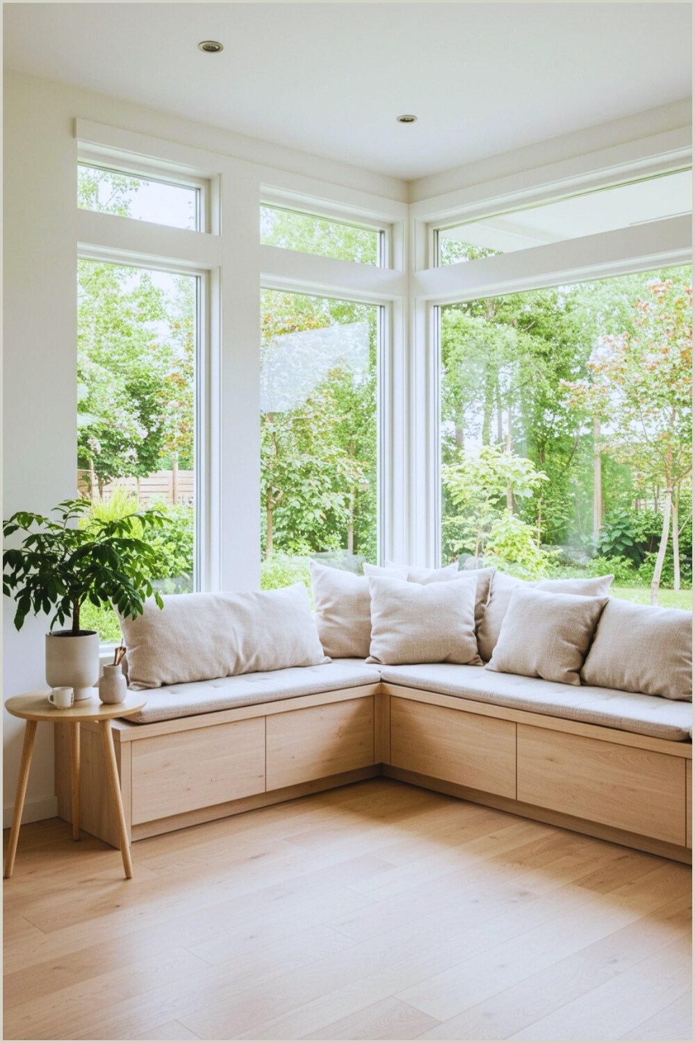 Bright Scandinavian Window Nook Corner Windows