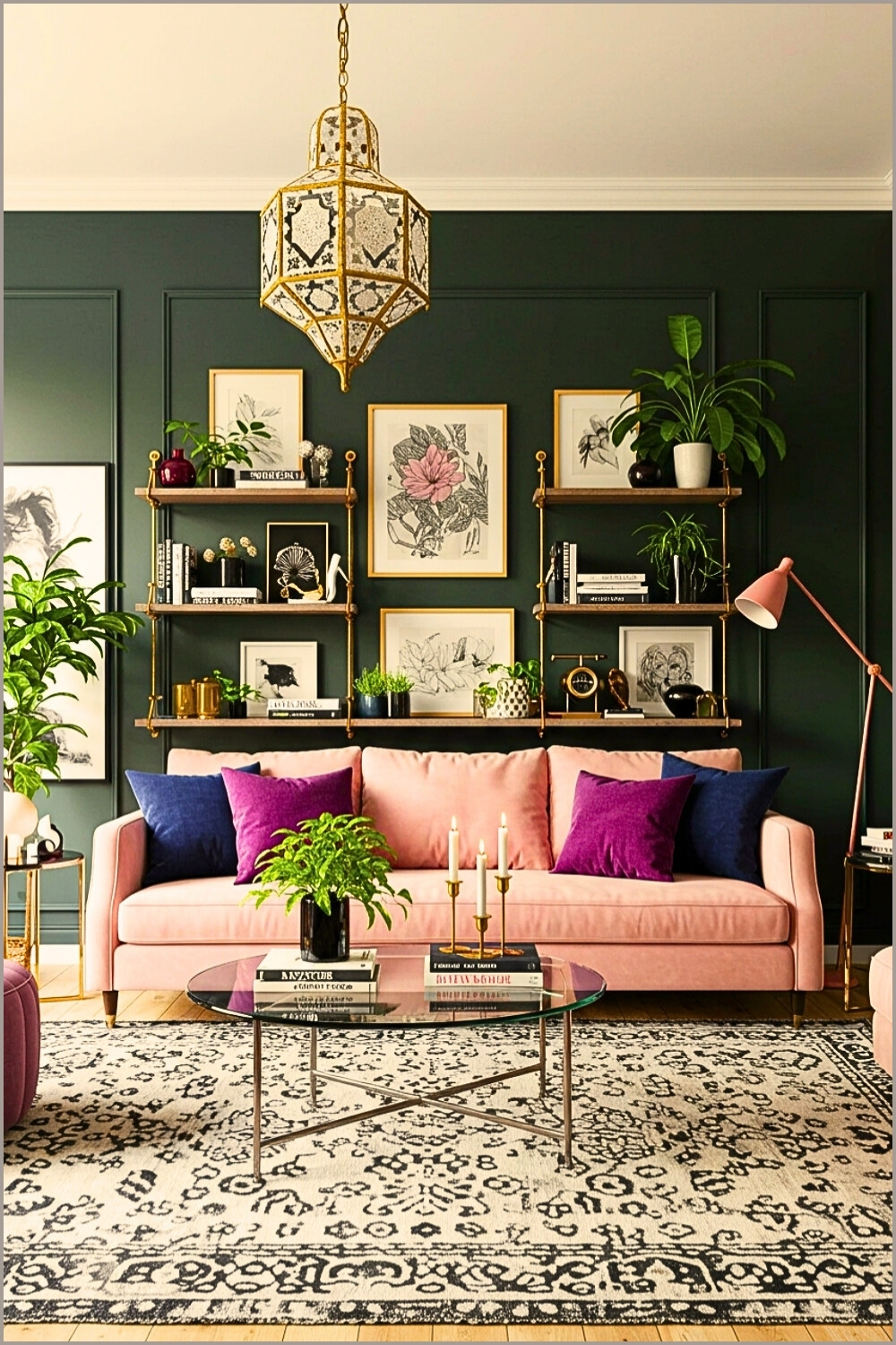 Chic Living Room Design Rich Textures