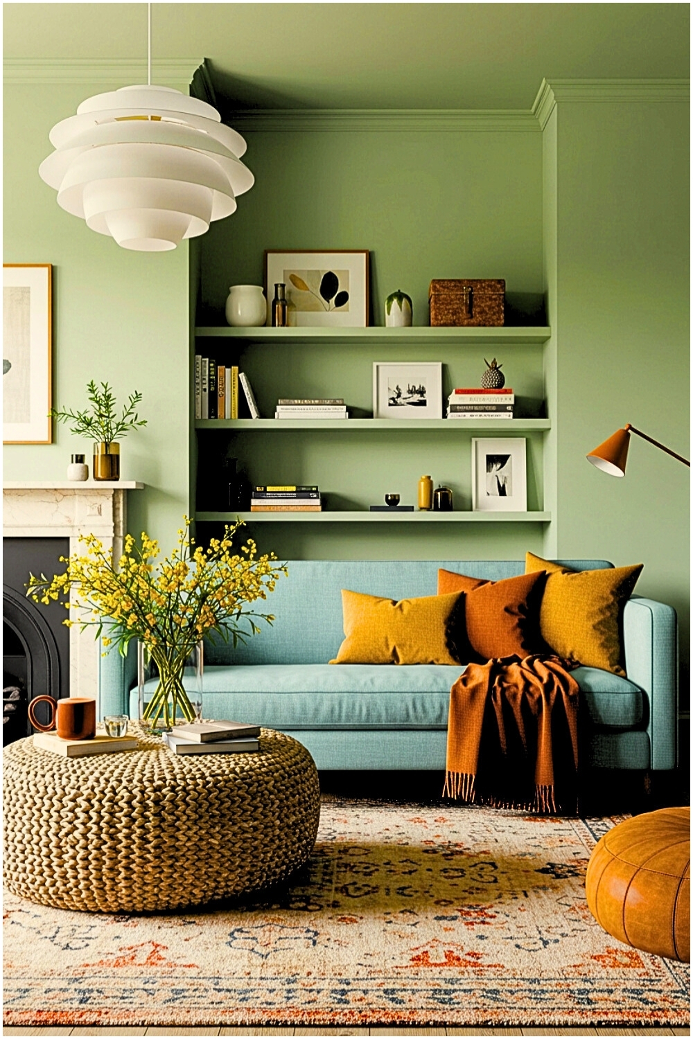 Cozy Living Room With Rich Textures And Warm Design Ideas