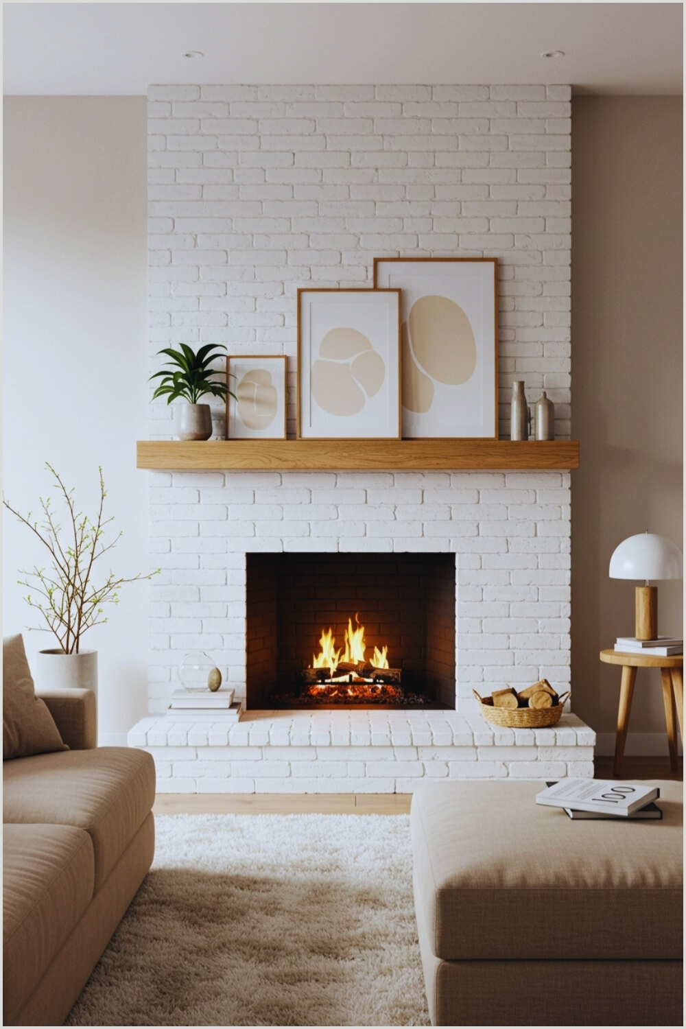 Cozy Minimalist Living Room Modern Style