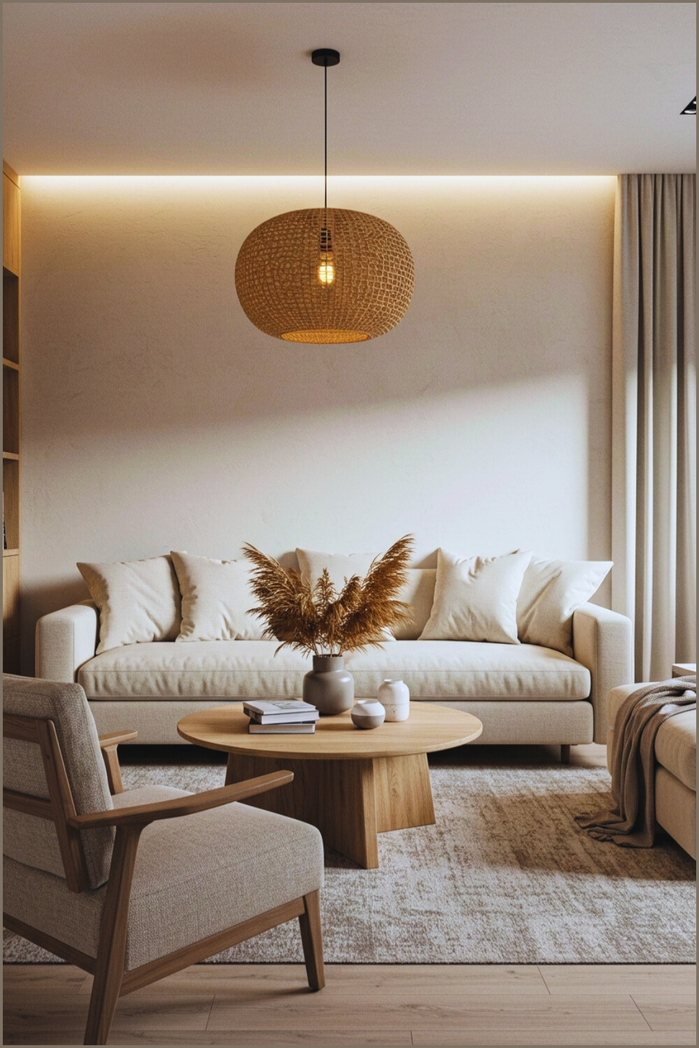 Cozy Minimalist Modern Living Room Design