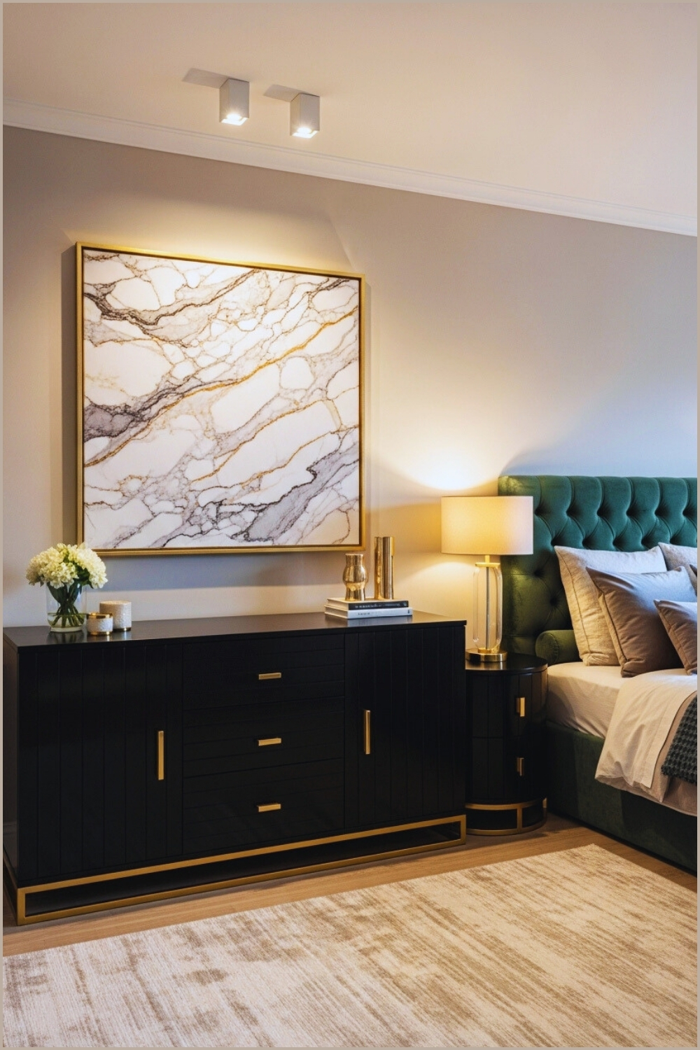 Glamorous Bedroom Design Blends Elegance With Cozy Warmth