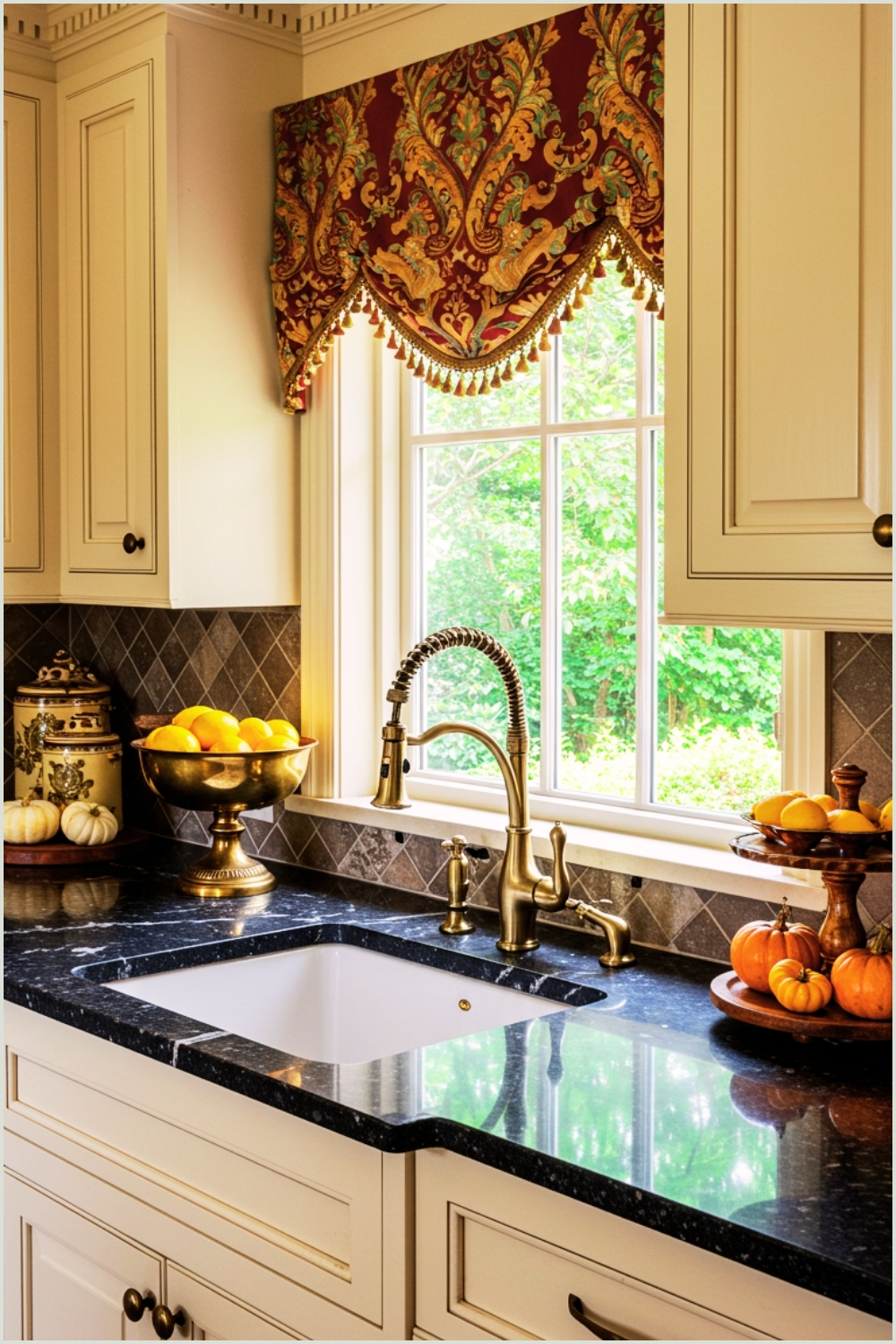 Luxury Kitchen With Raised Panel Cabinets