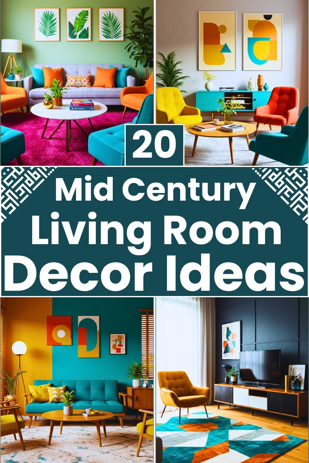 Mid Century Living Room Decor Ideas