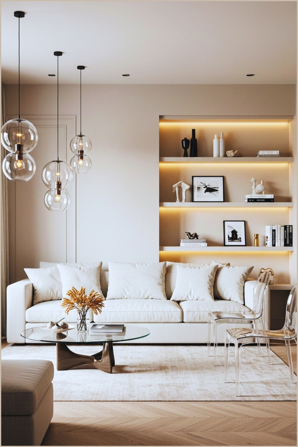 Minimalist Modern Living Room Neutral Color Palette