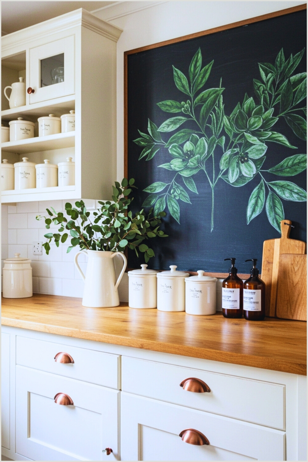 Modern Farmhouse Kitchen Creamy Whites