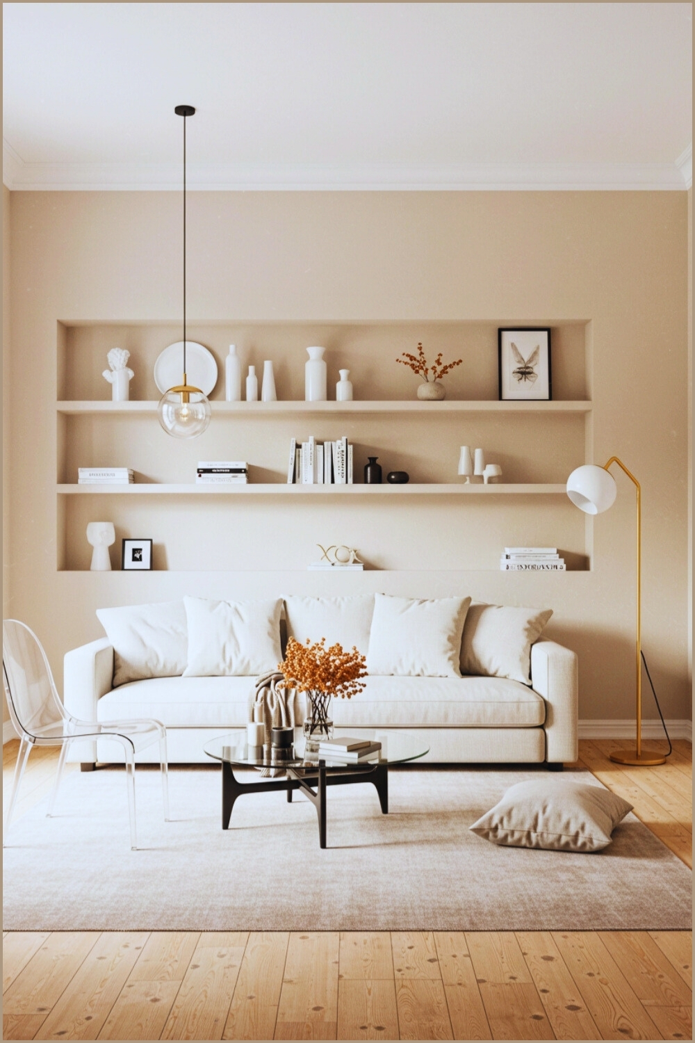Modern Living Room Soft Neutral Tones