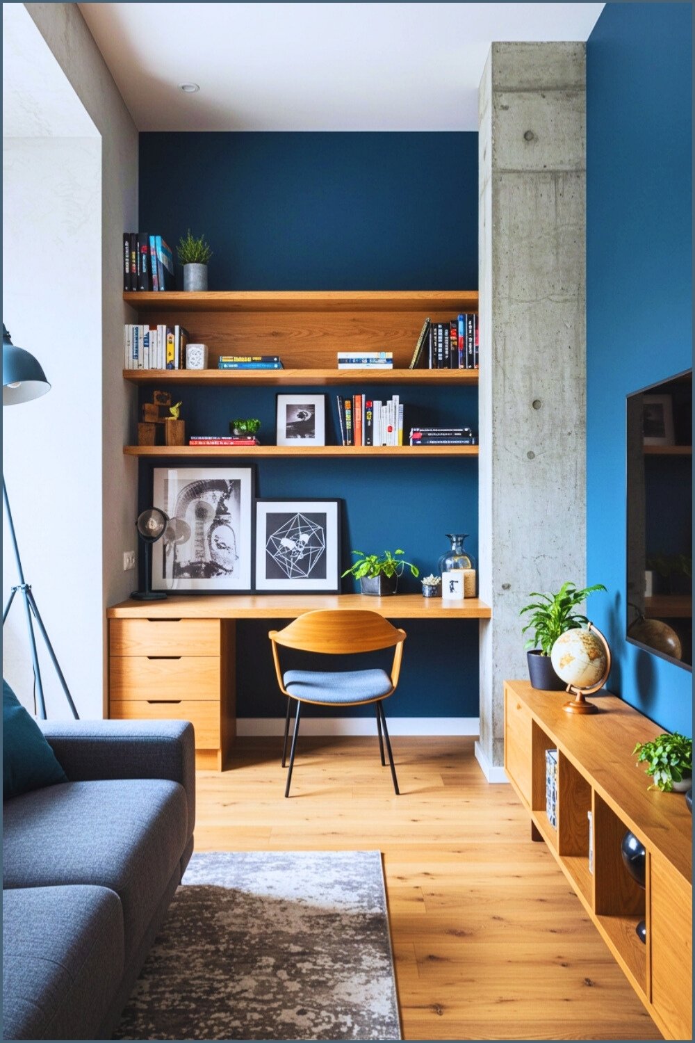 Multifunctional Living Room Office Corner