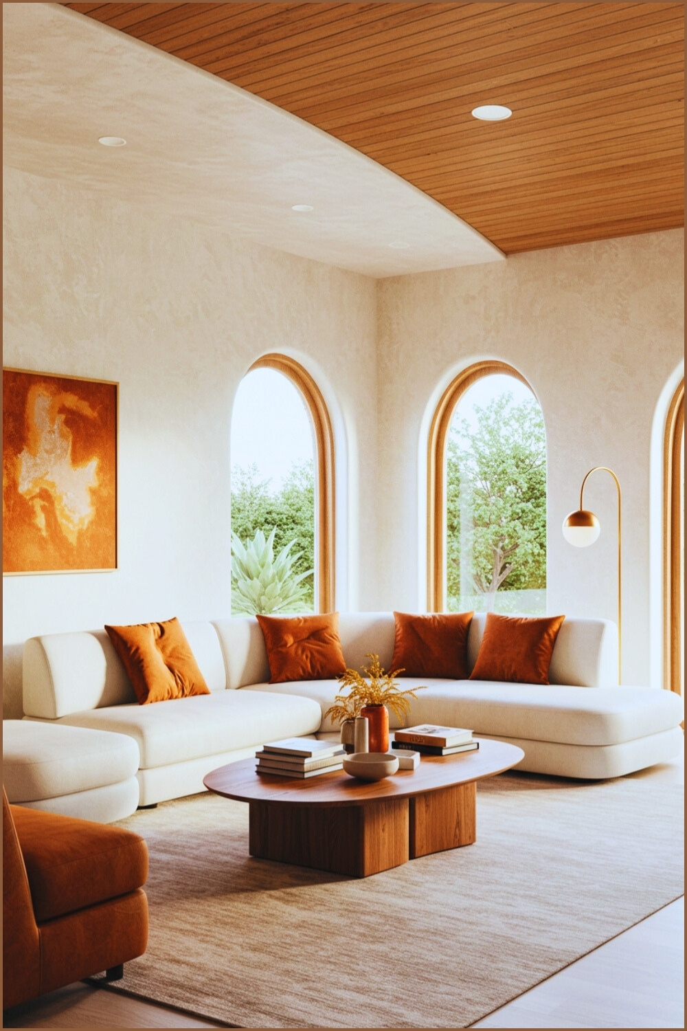 Organic Living Room Sculptural Architecture