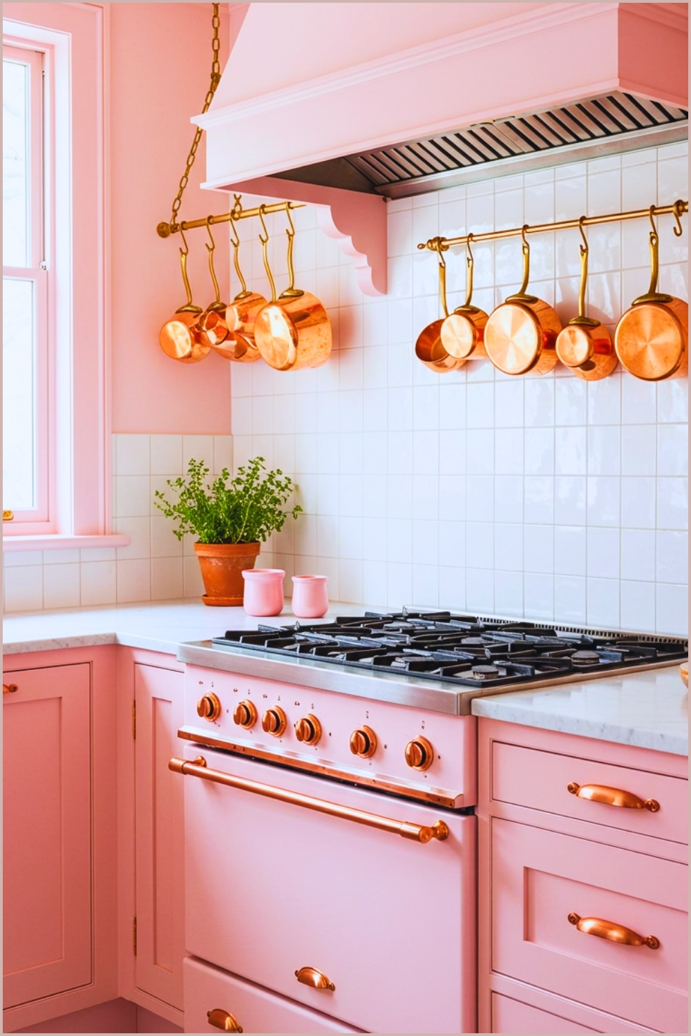 Pink Copper Accented Range Wall Shaker