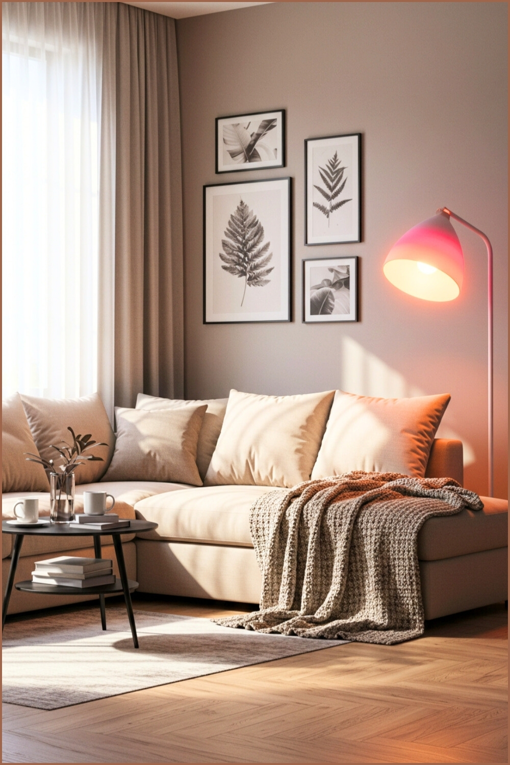 Reading Corner Armchair And Knitted Throw