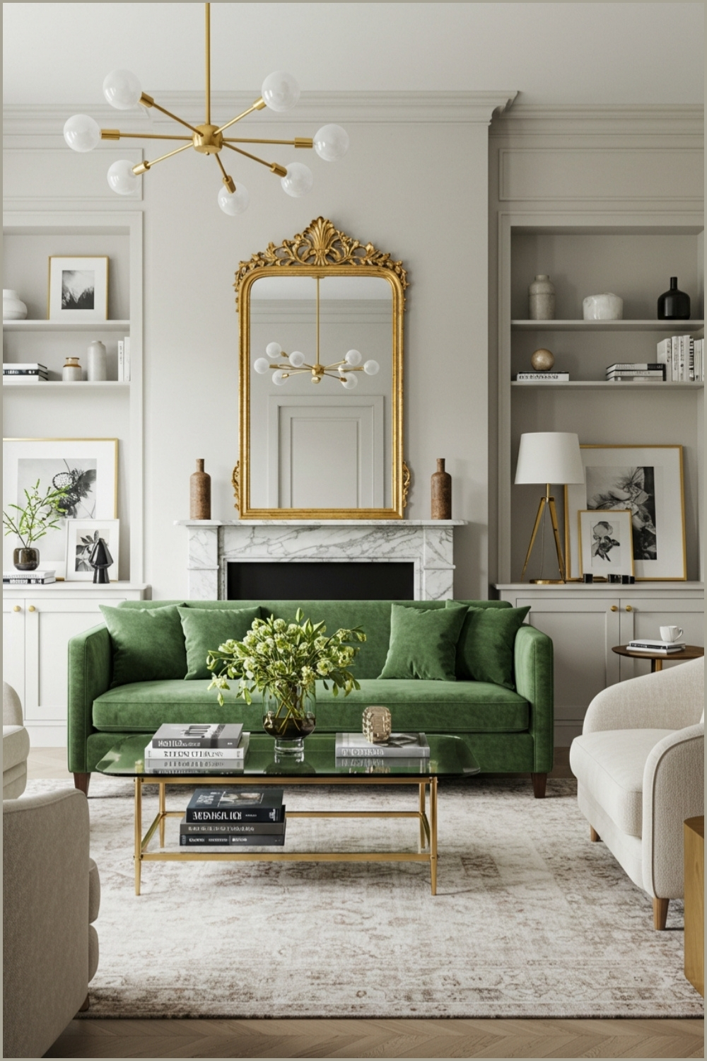 Refined Living Room Elegant Soft Design
