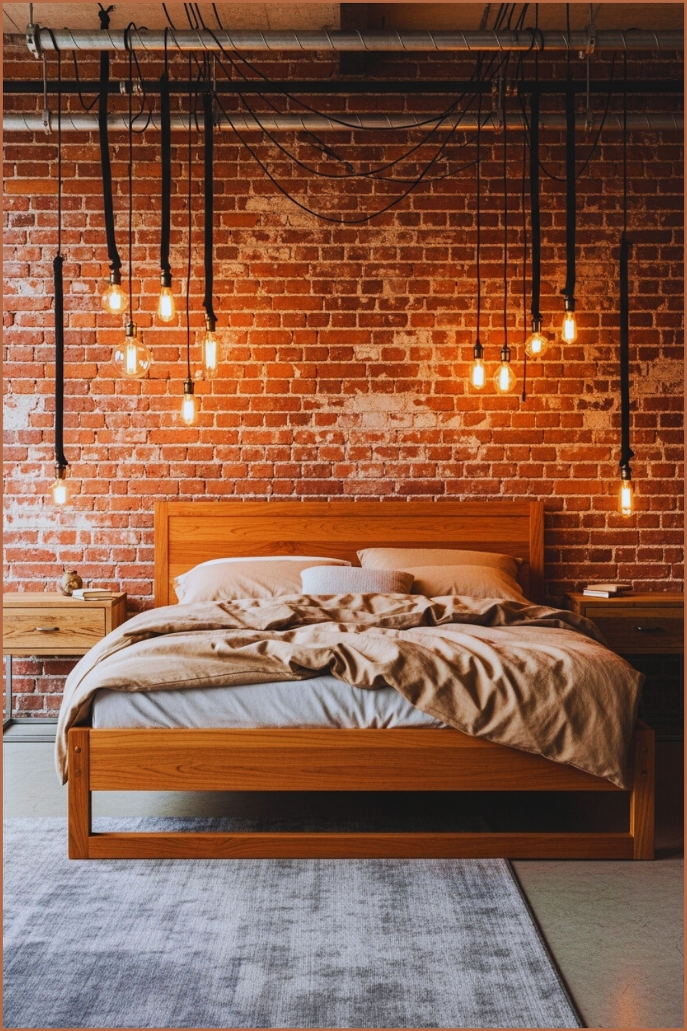 Serene Kitchen Vignette Speckled Stoneware Vaseindustrial Style Bedroom With Exposed Brick Walls