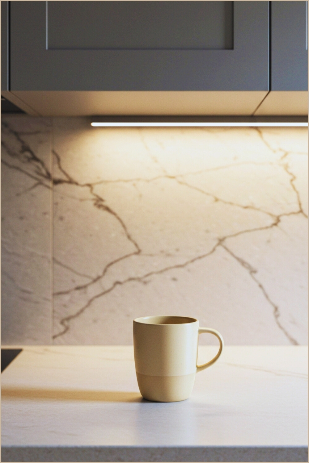 Single Ceramic Mug Centered Countertop