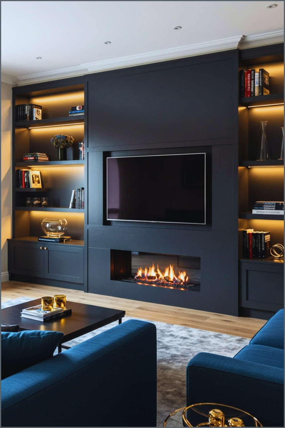 Sleek Modern Living Room Sophisticated Design