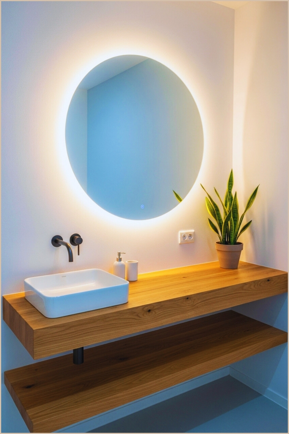 Sleek Vanity Design Combines Minimalism With Warmth Featuring