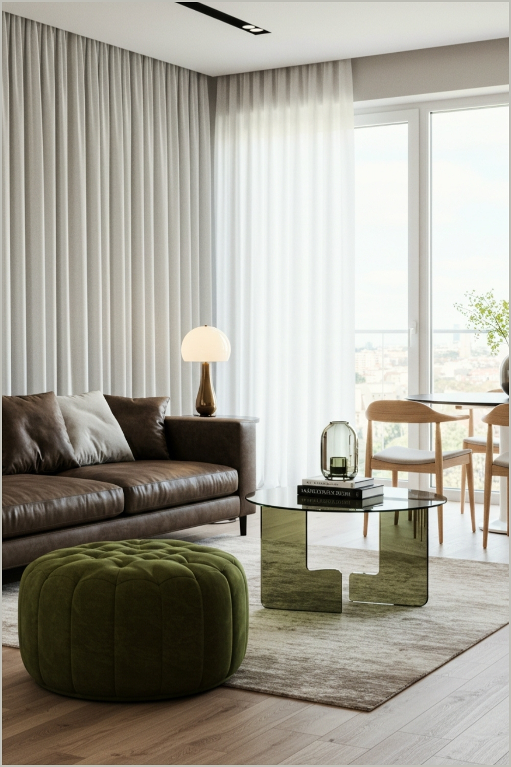 Sophisticated Living Room Neutral Tones Soft Textures