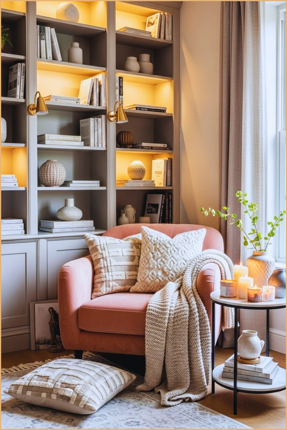 Stylish Reading Nook Brings Together Comfort And Elegance