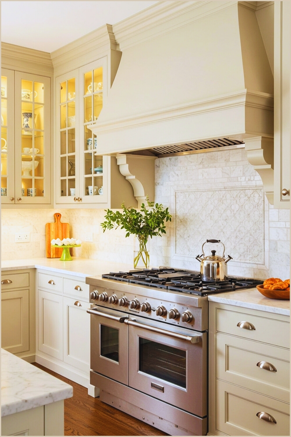 Traditional Warm Off White Shaker Kitchen