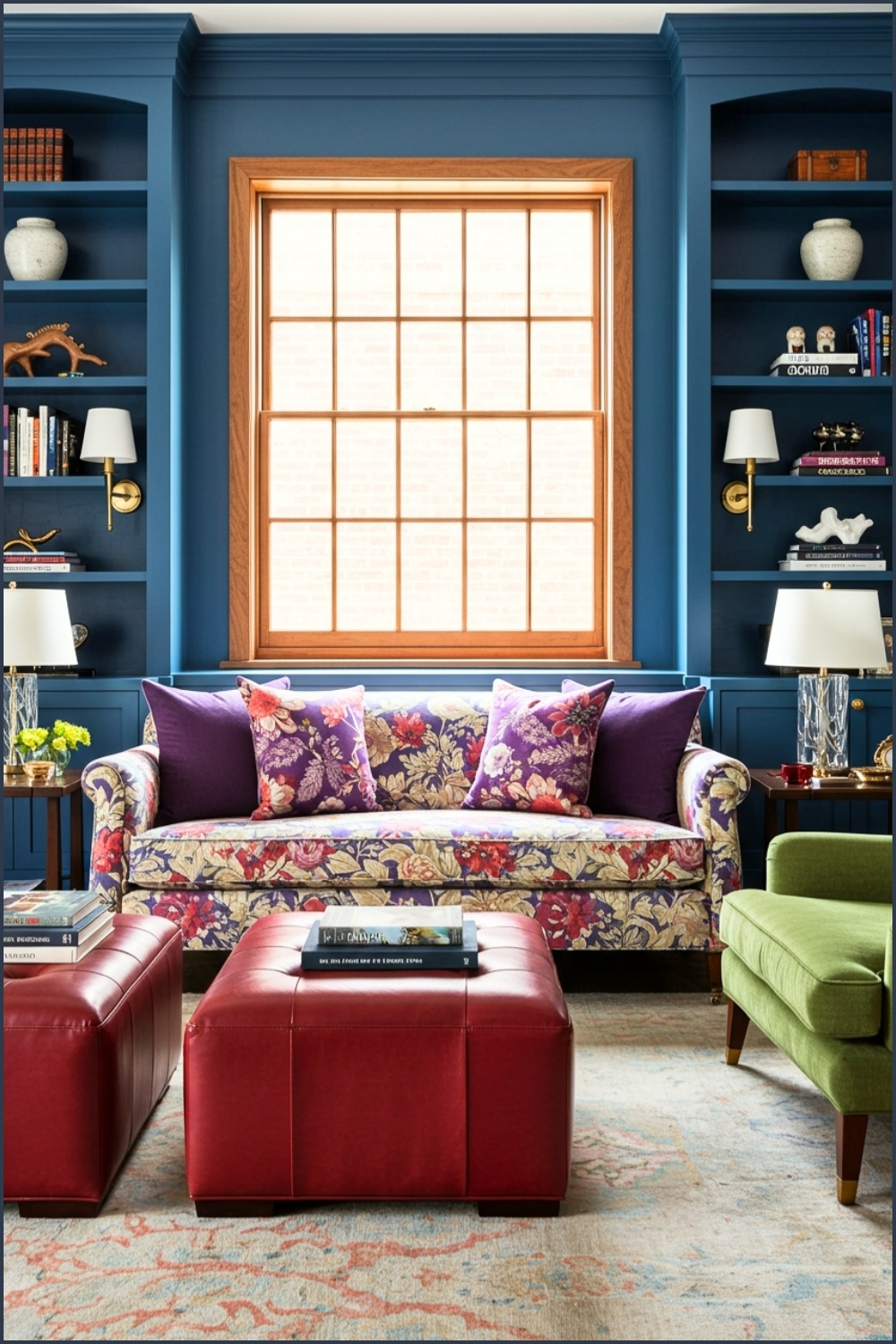 Vibrant Living Room Bold Colors Timeless Design