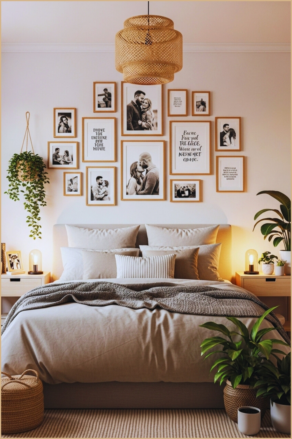 Warm And Inviting Bedroom Highlights The Charm Of Personalization