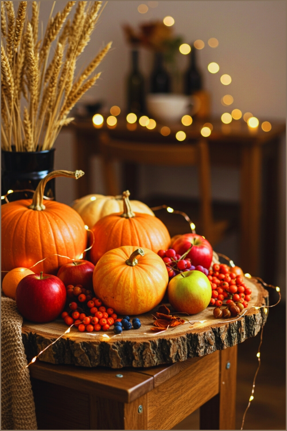 Warm Autumn Assorted Pumpkins Gourds