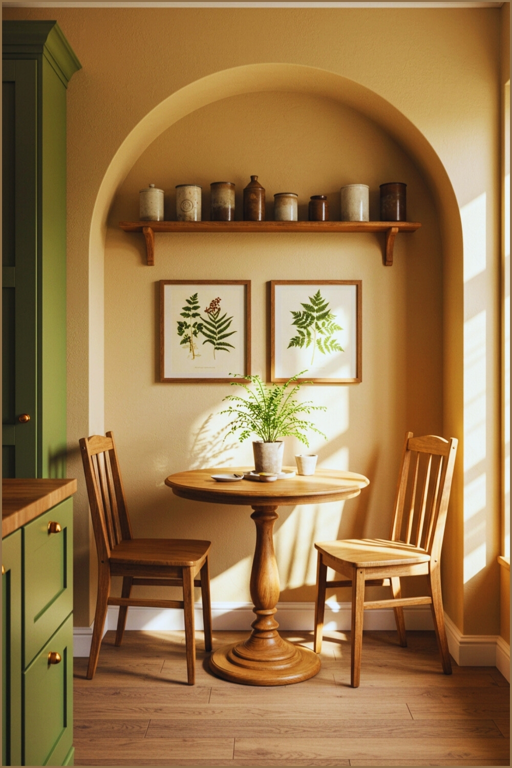 Warm Kitchen Nook Sunlight