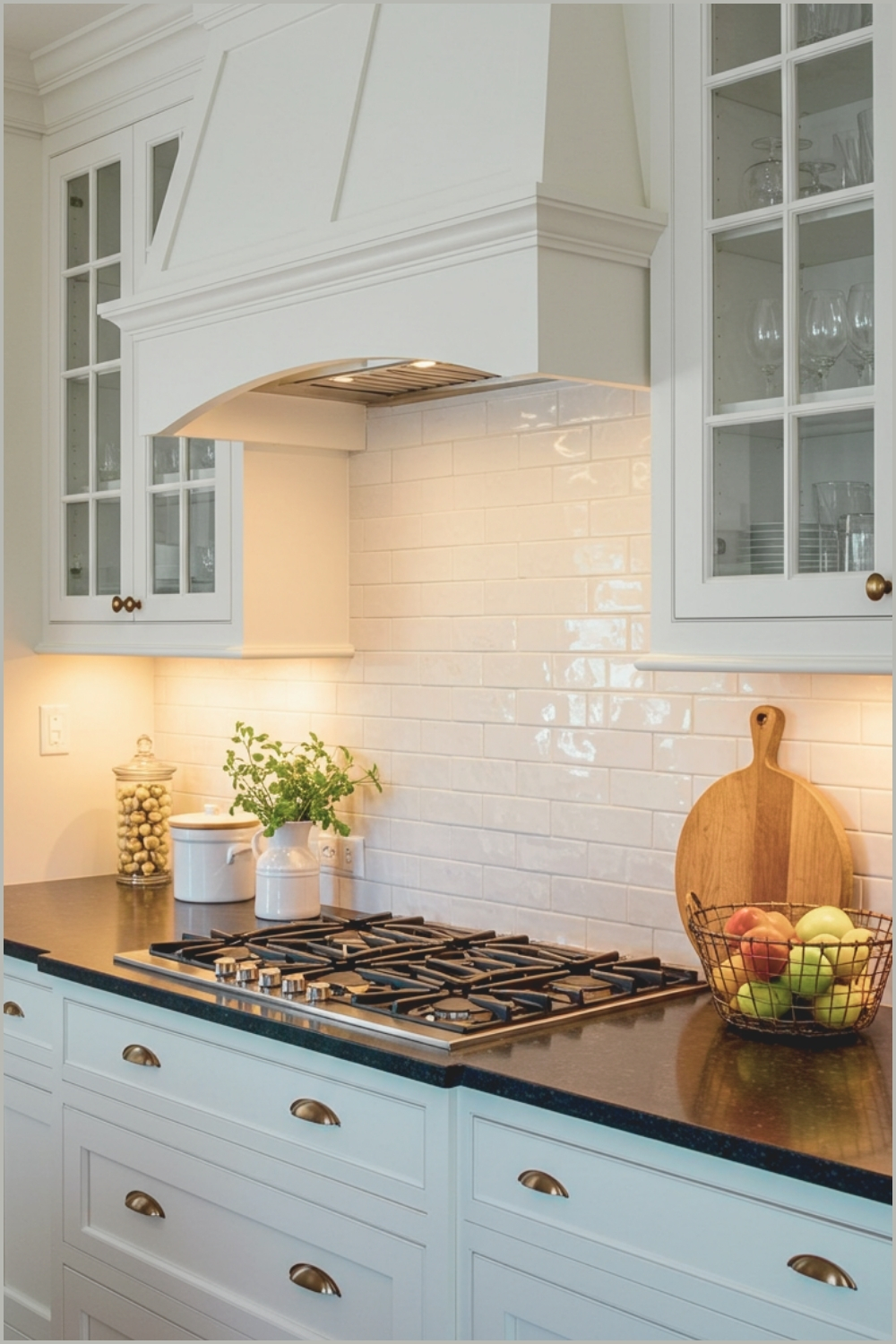 White Kitchen With Raised-panel Shaker Cabinets