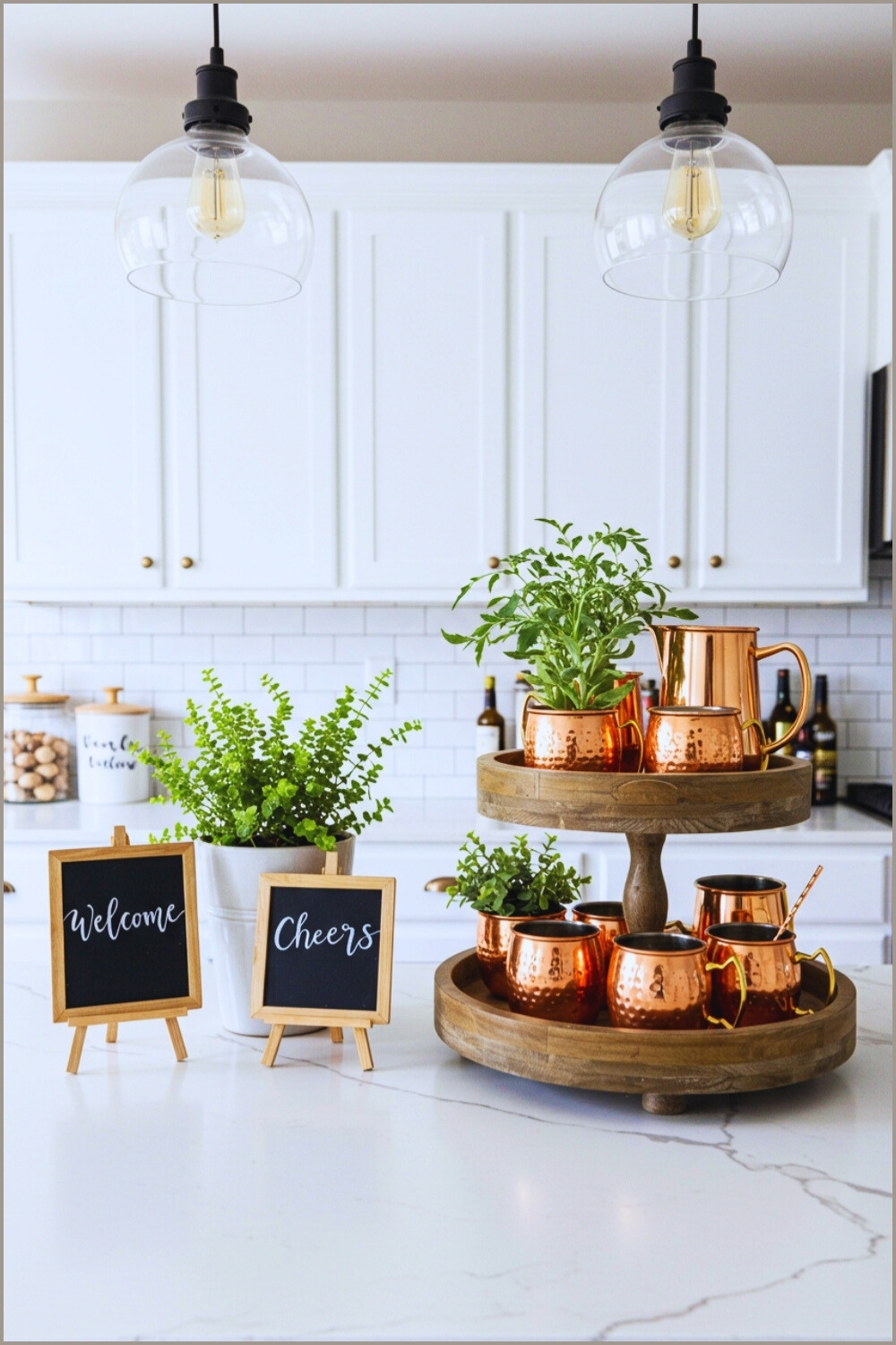 Wooden Tray For Rustic Kitchen Display