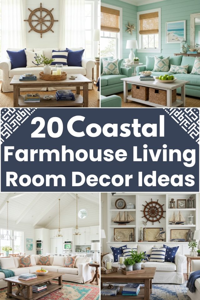 10 Coastal Farmhouse Living Room Ideas To Refresh Your Home - All ...
